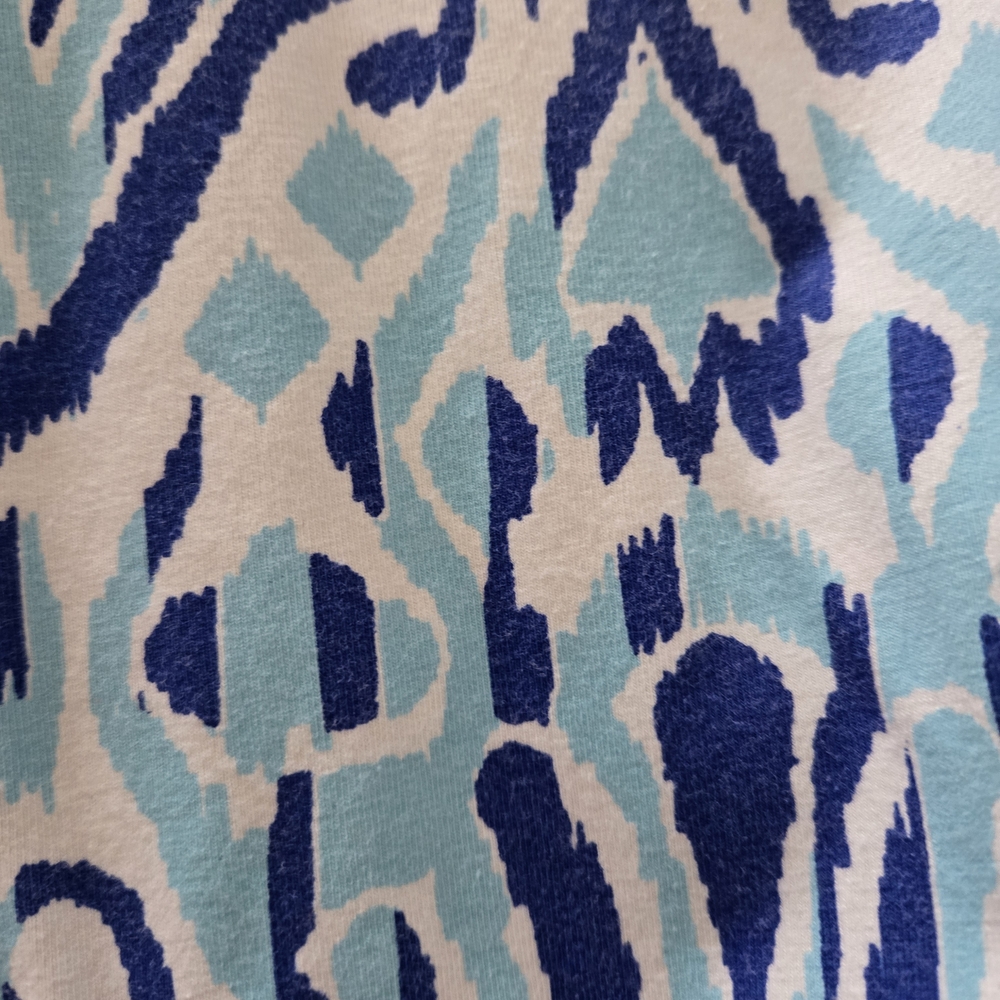Blue Patterned Mini Dress - Picture 4 of 4